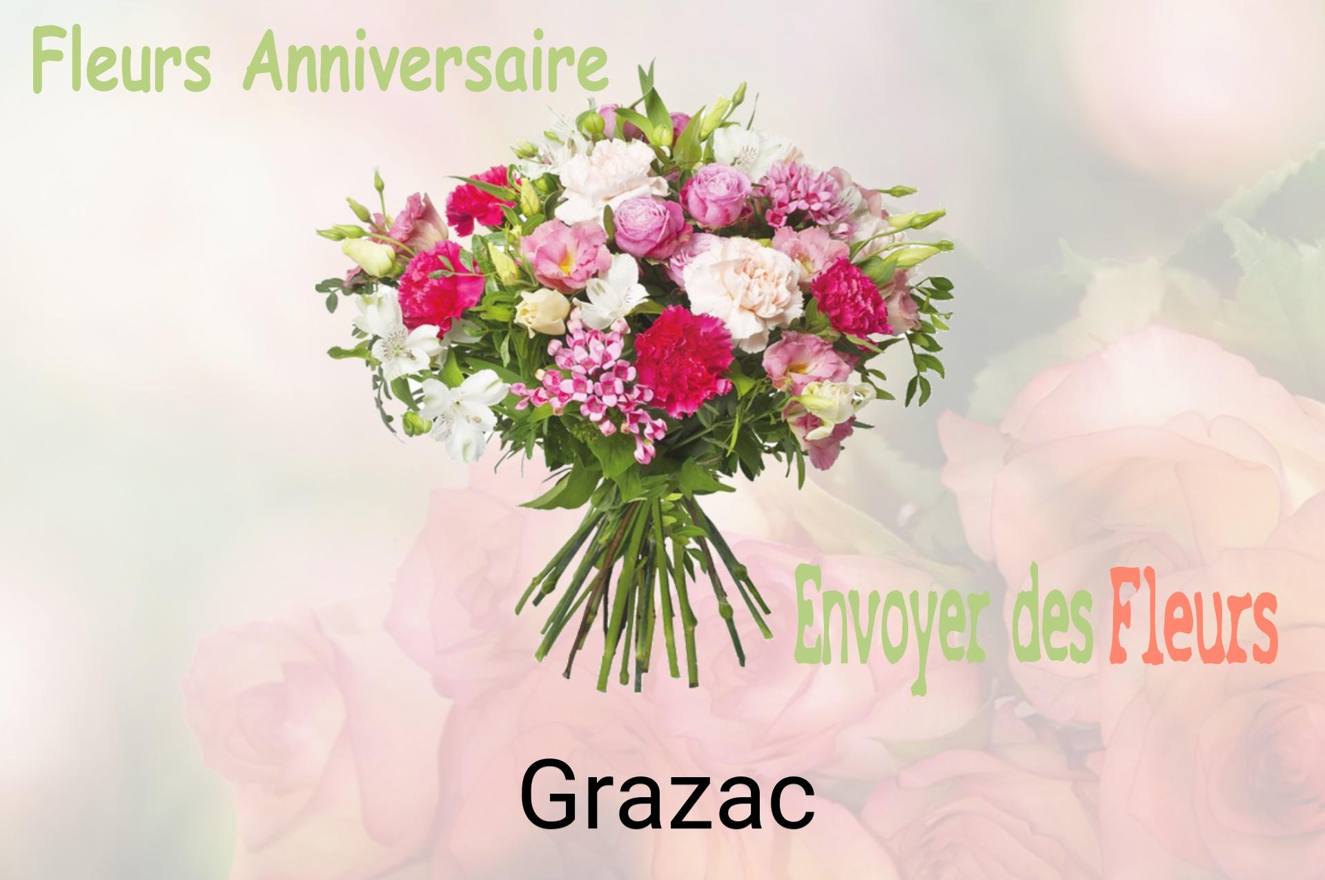 Bouquet de fleurs d’anniversaire livré à Grazac