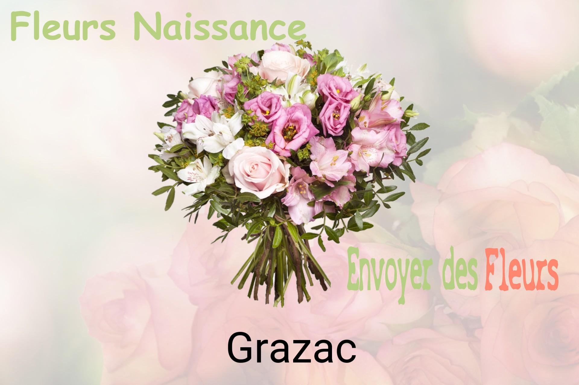 Bouquet de fleurs de naissance livré à Grazac
